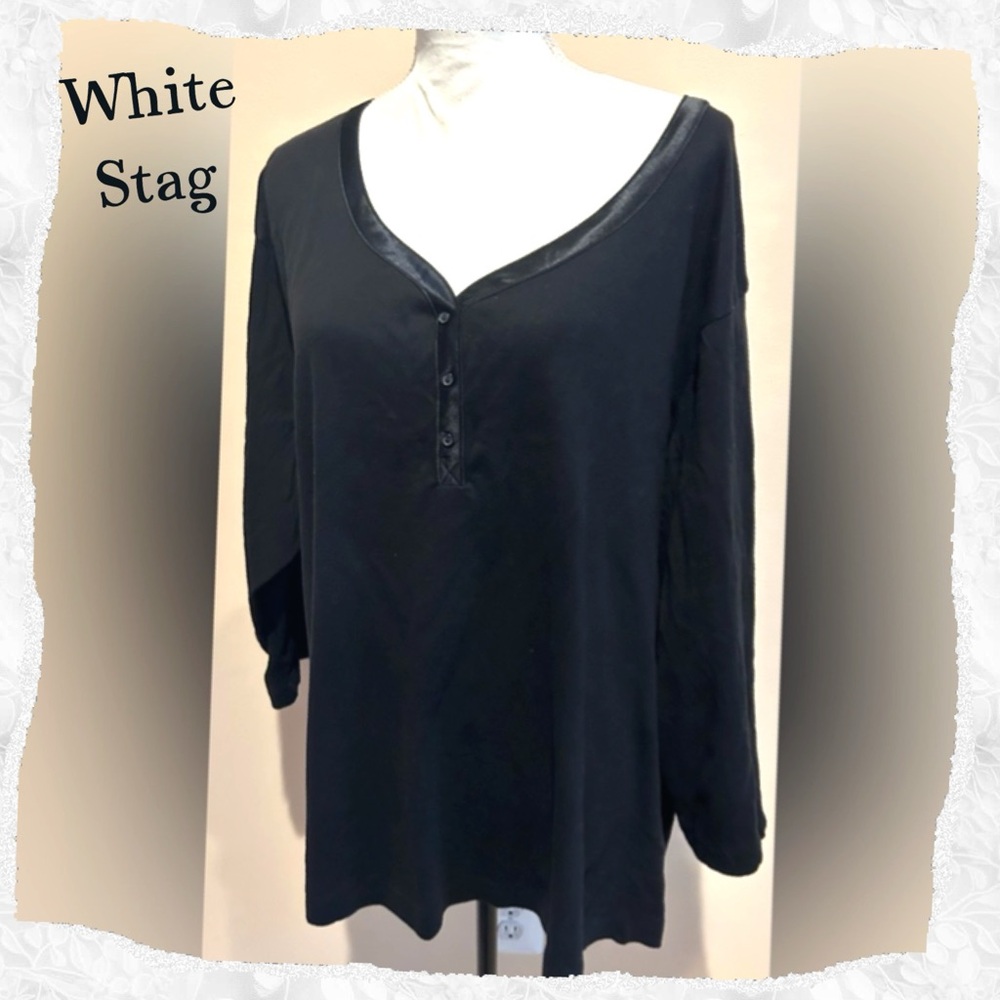 White Stag Women’s Basic Long Sleeve T-Shirt 30" p2p, 28" length